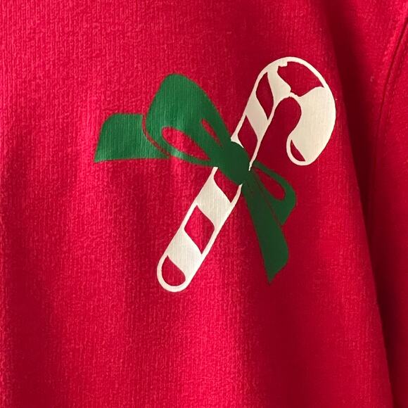 Ugly Christmas Fleece Santa Yourself with Ready Beer Sweatshirt Size L NWOT - Picture 5 of 6